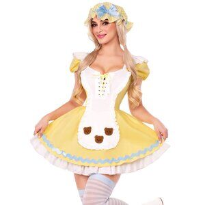 Three Piece Beary Cute Goldilocks Costume Set